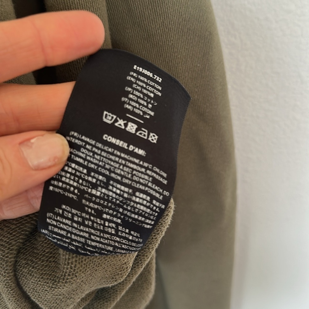 Ami Paris Ami de Coeur Army Green Sweatshirt – Fall Staple – Size XL - Picture 6 of 8